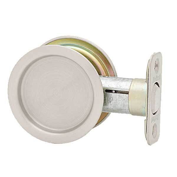Kwikset Kwikset: Round Pocket Door Lock / Passage / Satin Nickel KWS-93340-15-RDT